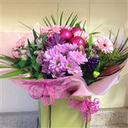 Christmas Hand-Tie (Pinks)